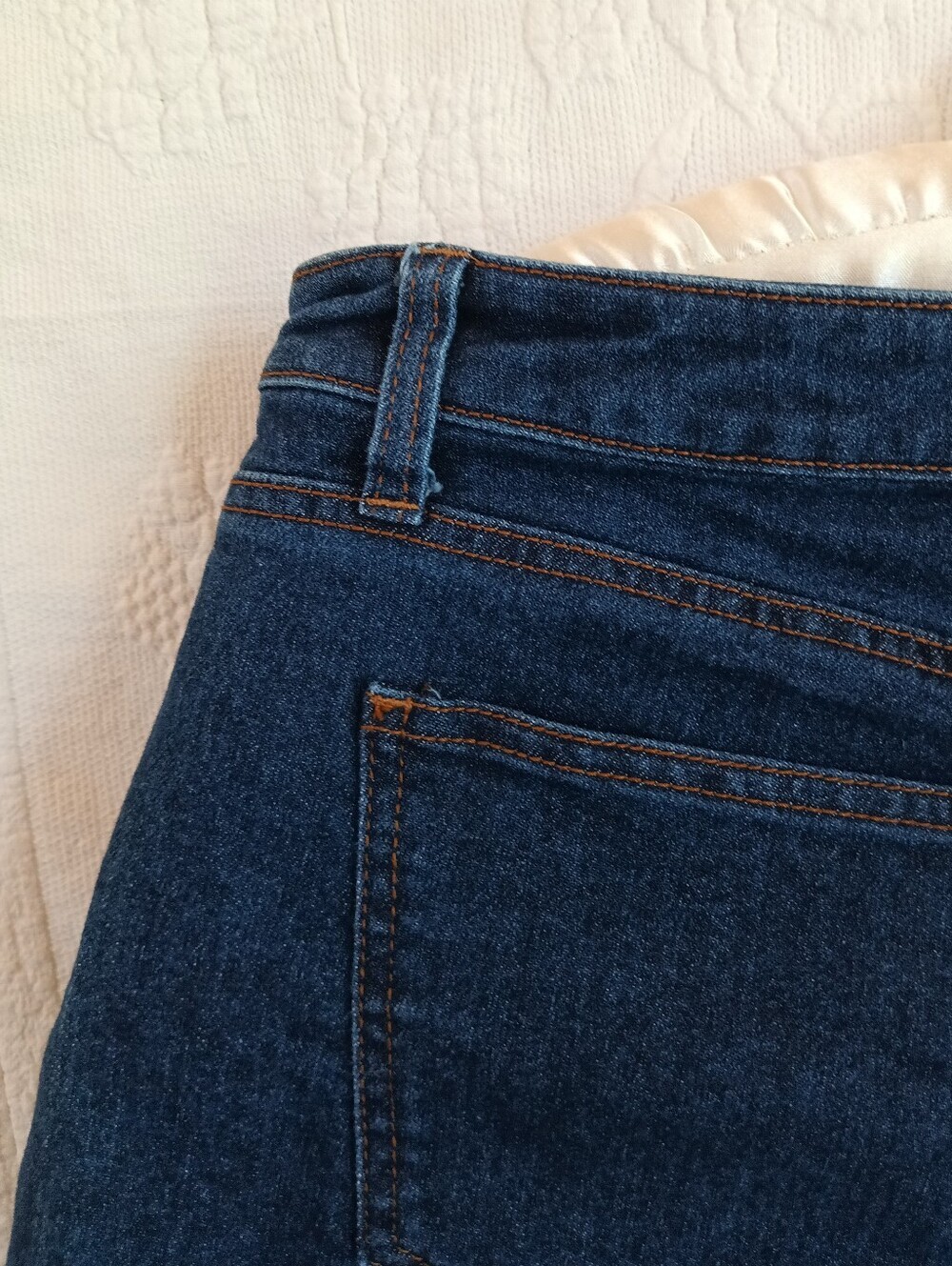 No Boundaries Dark Blue Denim Shorts Classic Mid rise 1inch Inseam Casual Booty - Picture 10 of 12